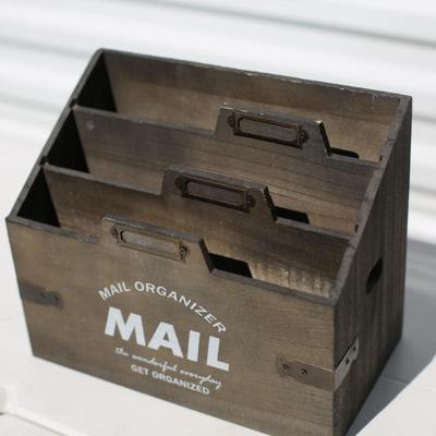 Sale Photo Thumbnail #101: wooden mail organizer