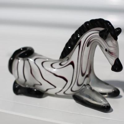 Sale Photo Thumbnail #110: Glass zebra decoration