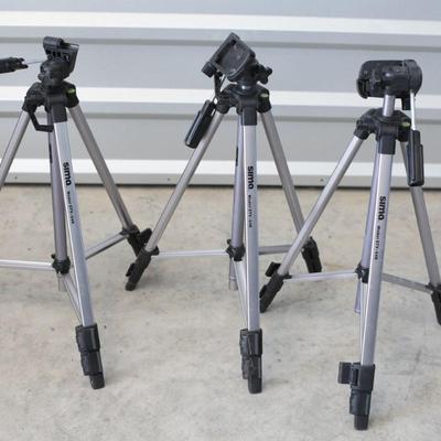 Sale Photo Thumbnail #153: bundle of 3 tripods appears to be in good condition