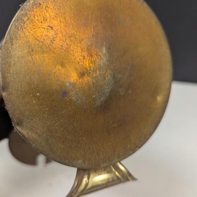 Sale Photo Thumbnail #1839: Antique Copper Brass Fire Starter Tankard Wrought Iron With Pumice