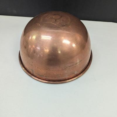 Sale Photo Thumbnail #1847: Antique Copper Mixing Bowl 10" In Diameter