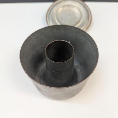 Sale Photo Thumbnail #1853: Antique Brass Ring Mold With Lid