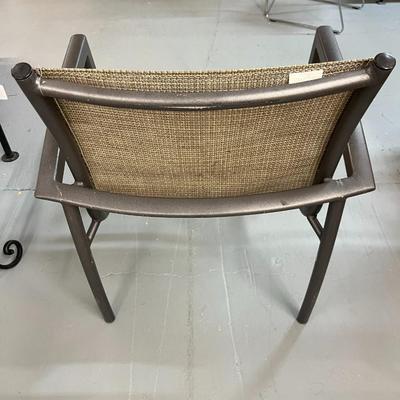 Sale Photo Thumbnail #111: Set of 4 Tropitone Outdoor Sling Chairs.  Powder Coat Aluminum Frames with Outdoor Seating Fabric