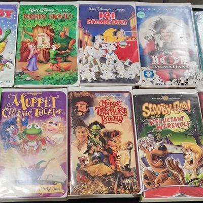 Sale Photo Thumbnail #168: Vintage VHS movie lot. The Wizard of Oz and Muppets movies.

Will receive all movies pictured
