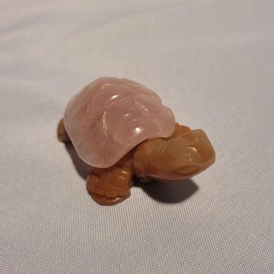 Carved Jade and Fluorite Marine Life Figurines (K-EL)