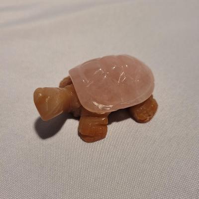 Carved Jade and Fluorite Marine Life Figurines (K-EL)