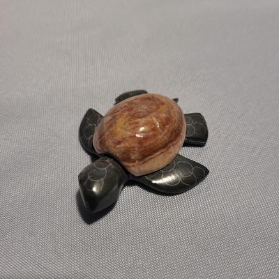 Carved Jade and Fluorite Marine Life Figurines (K-EL)