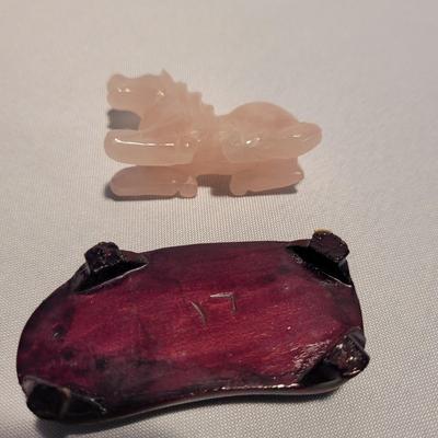 Carved Opalite, Jade, & More Animal Figurines (K-EL)