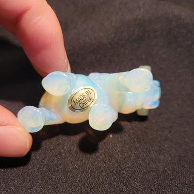 Carved Opalite, Jade, & More Animal Figurines (K-EL)