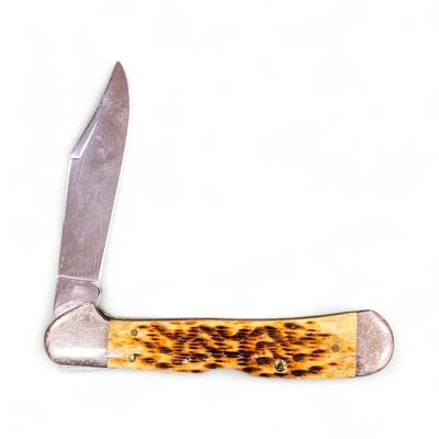 Sale Photo Thumbnail #149: Case XX 2002 Amber Bone Copper Lock 61549L SS  NO BOX