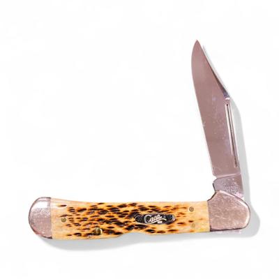 Sale Photo Thumbnail #150: Case XX 2002 Amber Bone Copper Lock 61549L SS  NO BOX