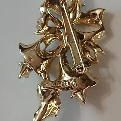 Vintage Christmas pins - Bells, tree, Santa, candy cane, holly, and a wreath