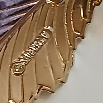 Vintage gold toned leaf themed Jewlery - Brooch pins, earrings, Money, Laurel Burch, Sarah Coventry