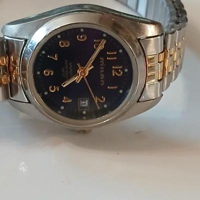 Three women's watches -Caravelle, Milan, Vintage Timex Indiglo