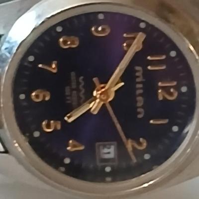 Three women's watches -Caravelle, Milan, Vintage Timex Indiglo