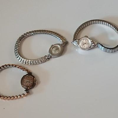 Three vintage watches - Bulova, Elgin, Baylor