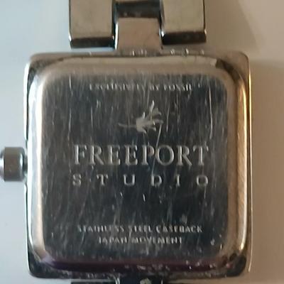Necklace, earrings, bracelet matching set with a Freeport watch