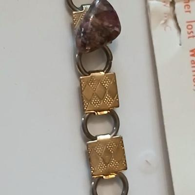 Genuine Apache tear bracelet with another stone bracelet
