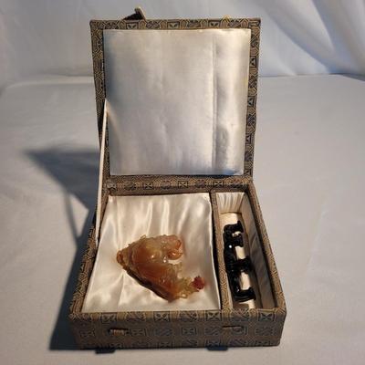 Ornate Carved Stone Buddhist Statues (PB-EL)