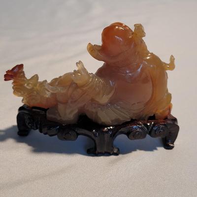 Ornate Carved Stone Buddhist Statues (PB-EL)