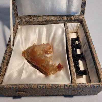 Ornate Carved Stone Buddhist Statues (PB-EL)