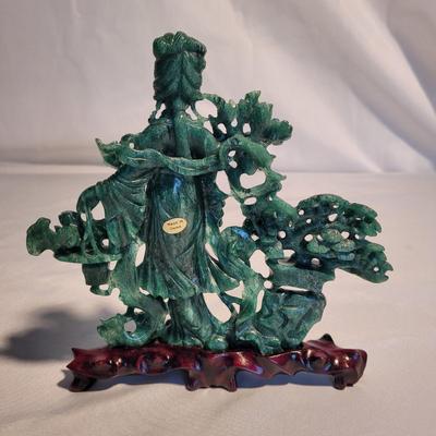 Ornate Carved Stone Buddhist Statues (PB-EL)