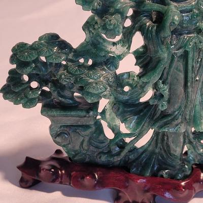 Ornate Carved Stone Buddhist Statues (PB-EL)