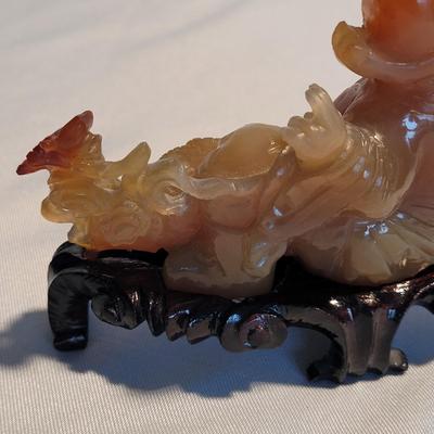 Ornate Carved Stone Buddhist Statues (PB-EL)