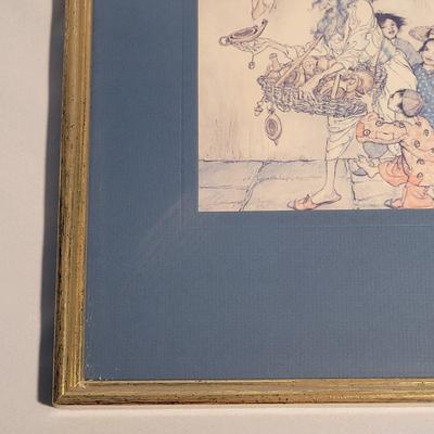 Arthur Rackham "New Lamps for Old" Wall Art Print (PB-EL)