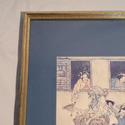 Arthur Rackham "New Lamps for Old" Wall Art Print (PB-EL)