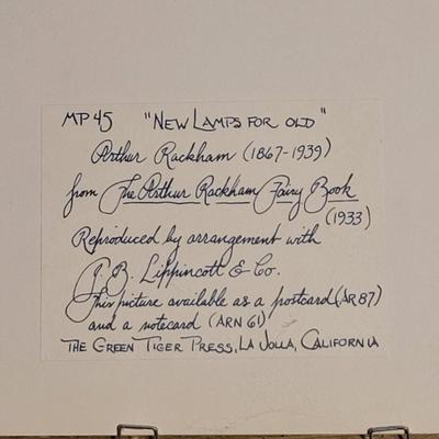 Arthur Rackham "New Lamps for Old" Wall Art Print (PB-EL)