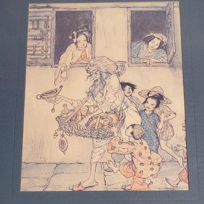 Arthur Rackham "New Lamps for Old" Wall Art Print (PB-EL)
