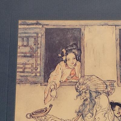 Arthur Rackham "New Lamps for Old" Wall Art Print (PB-EL)