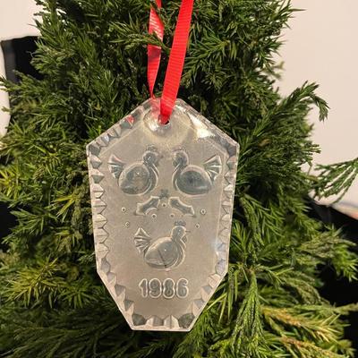 1986 WATERFORD CRYSTAL 12 DAYS OF CHRISTMAS COLLECTION