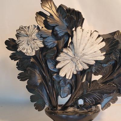 Carved Stone Chrysanthemum Statues (PB-EL)