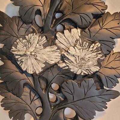 Carved Stone Chrysanthemum Statues (PB-EL)