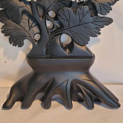 Carved Stone Chrysanthemum Statues (PB-EL)