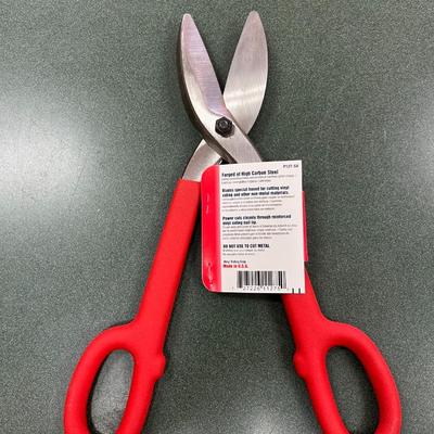 Sale Photo Thumbnail #207: Midwest Snips Vinyl Siding Snips Model P127-SV  Cuts vinyl and non metals.   Cushion grip handles.  Made in the USA.  NEW