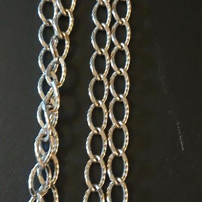 Silver toned Jewelry - necklace chains - hair pins - earrings - and more
