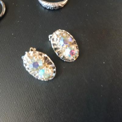 Silver toned Jewelry - necklace chains - hair pins - earrings - and more