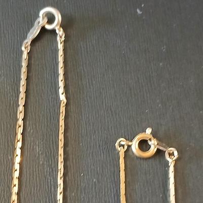 Gold toned Jewelry - chains - ring - earrings - rhinestone