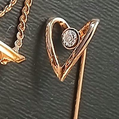 Gold toned delicate Jewelry - heart pendants - 18 KT GF necklaces - earrings - locket - Willow tree box and more