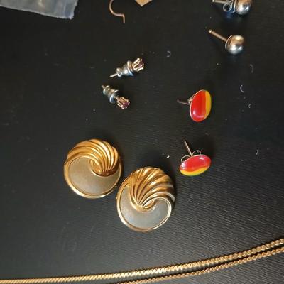 Gold toned delicate Jewelry - heart pendants - 18 KT GF necklaces - earrings - locket - Willow tree box and more