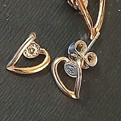 Gold toned delicate Jewelry - heart pendants - 18 KT GF necklaces - earrings - locket - Willow tree box and more