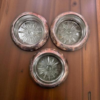 Sale Photo Thumbnail #235: Set of Three Frank M. Whiting & Co Sterling Silver Coasters