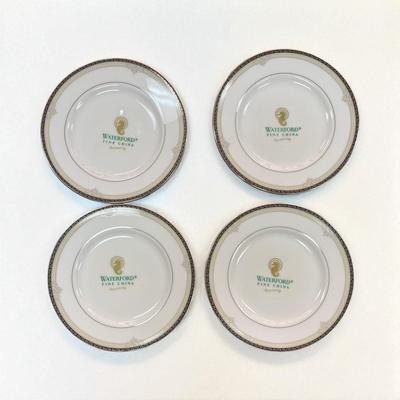 Sale Photo Thumbnail #238: Set of Four Waterford Brocade Bread and Butter Plates.  Still have stickers on the plates.