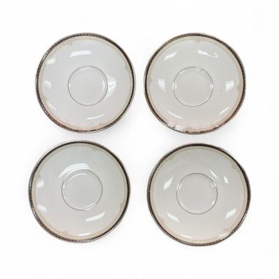 Sale Photo Thumbnail #240: Set of Four Waterford Brocade China Saucers