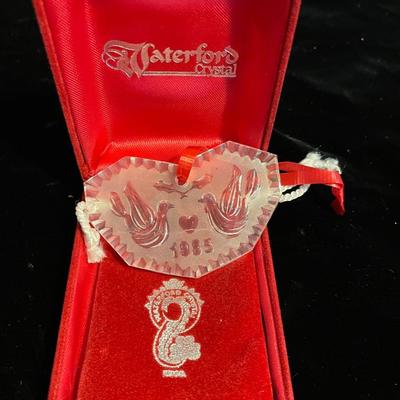 1985 WATERFORD CRYSTAL 12 DAYS OF CHRISTMAS ORNAMENT