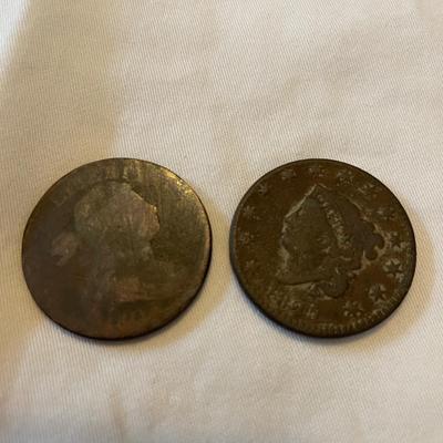 DRAPED BUST & CORONET LARGE CENTS