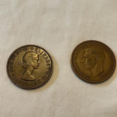 1954 HALF PENNY. 1939. HALF PENNY